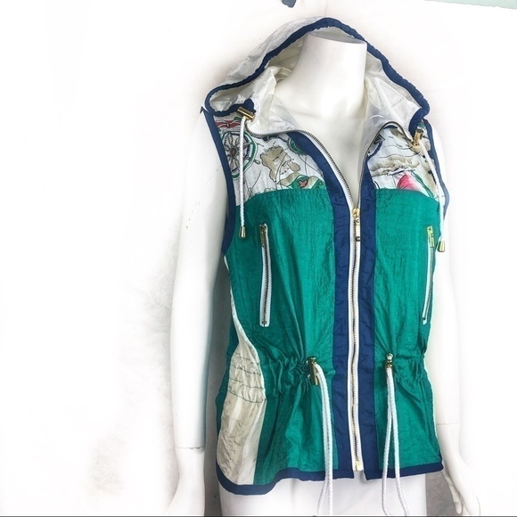 EUC-VINTAGE ActiveFrontier Hooded Windbreaker Vest - Picture 6 of 9